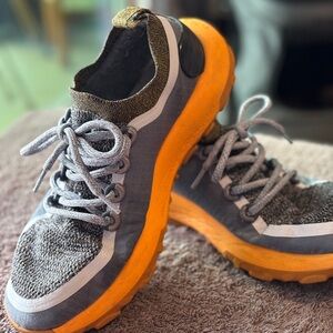 Allbirds Gray and Orange Athletic Trailrunner Sneakers